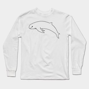 Cute Beluga Whale Long Sleeve T-Shirt